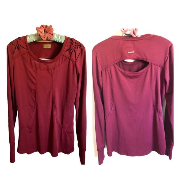 Catherine Malandrino Tops - Catherine Malandrino Cranberry Training Pullover Outerwear Top Small